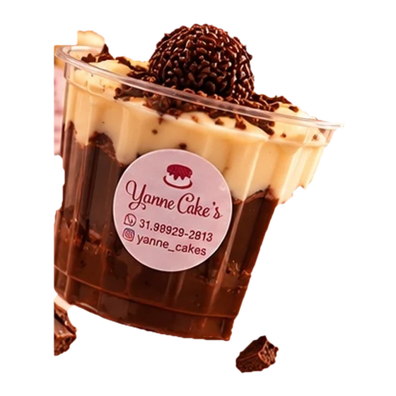 Sobremesa de chocolate no copinho